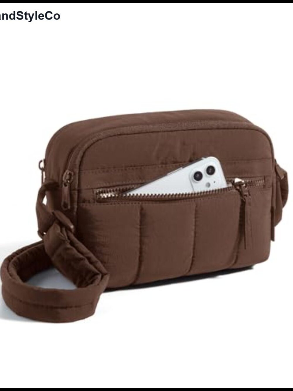 RFID Blocking Nylon Crossbody Bag with Adjustable Strap, Anti-theft